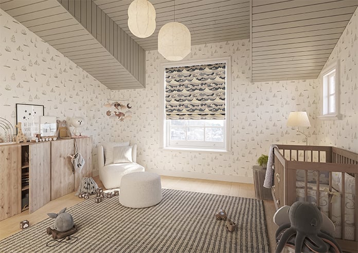 Serene Summit, Breeze - Motorised Roman Blind - Image 6